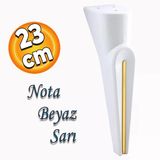 Nota Mobilya Kanepe Tv Ünitesi Koltuk Ayağı Konsol Ayakları Beyaz Altın Gold Sarı 23 Cm