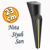 Nota Mobilya Oturma Grubu Kanepe Tv Ünitesi Koltuk Ayağı Konsol Ayakları Siyah Altın Gold 23 Cm