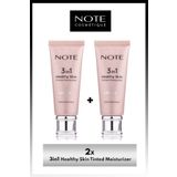 NOTE 3 In 1 Healthy Skin Tinted Moisturizer 50 Spf Krem x 2 Adet Makyaj Seti
