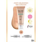 Note Cosmetics Anti-Blemish Bb Cream 03 Akneye Yatkın Ciltler Spf 15 Bb Krem