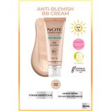 Note Cosmetics Anti-Blemish BB Cream SPF 15 Akneye Yatkın Ciltler BB Krem - 02 Light Beige
