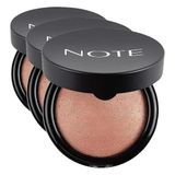 Note Cosmetics Baked Blusher 02 Vintage Pink Işıltılı Fırınlanmış Toz Allık (3 paketi)