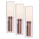 Note Cosmetics Crystalized Liquid Eyeshadow Likit Metalik Göz Farı, 08 Vintage Bronze (3 paketi)