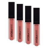 Note Cosmetics Hydramoist Lipgloss 03 Just Nude Nemlendirici Dudak Parlatıcısı, Nude (4 paketi)