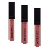 Note Cosmetics Hydramoist Lipgloss Nemlendirici Dudak Parlatıcısı - 04 Dark Caramel - Mor (3 paketi)