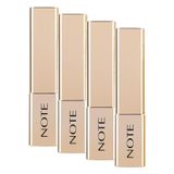 Note Cosmetics Iconic Sheer Lipstick 207 Idol Nemlendirici Parlak Ruj, Kahverengi (4 paketi)