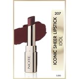 Note Cosmetics Iconic Sheer Lipstick Nemlendirici Parlak Ruj 207 Idol - Kahverengi