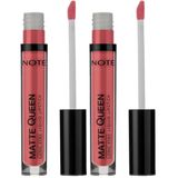 Note Cosmetics Matte Queen Lipstick 10 Her Favorite Kalıcı Likit Ruj, Pembe (2 paketi)