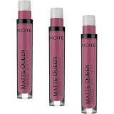 Note Cosmetics Matte Queen Lipstick 20 Passionate Heart Kalıcı Likit Ruj, Mor (3 paketi)
