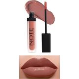 Note Cosmetics Mattemoist Likit Lipgloss 411 Vanilla Milk Yarı Mat Bitişli Apricot Nectar Renkli Dolgunlaştırıcı