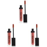 Note Cosmetics Mattemoist Lipgloss 402 Matkiss Yarı Mat Saten Bitişli Likit Ruj, Nude (3 paketi)