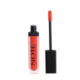 Note Cosmetics Mattemoist Lipgloss 405 First Kiss Yarı Mat Saten Bitişli Likit Ruj, Turuncu
