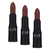Note Cosmetics Mattemoist Lipstick 316 Coco Toffee Mat Bitişli Ruj, Kahverengi (3 paketi)