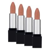 Note Cosmetics Mattever Lipstick 03 Ethereal Yarı Mat Saten Bitişli Ruj, Açık Nude (4 paketi)