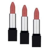 Note Cosmetics Mattever Lipstick 06 Sunset Party Yarı Mat Saten Bitişli Ruj, Pembe (3 paketi)