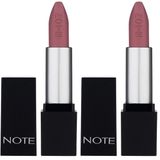 Note Cosmetics Mattever Lipstick 09 First Date Rose Yarı Mat Saten Bitişli Ruj, Pembe Nude (2 paketi)