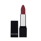 Note Cosmetics Mattever Lipstick 12 Wine Tasting Red Yarı Mat Saten Bitişli Ruj, Mor