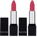 Note Cosmetics Mattever Lipstick 14 Dear Cherry Yarı Mat Saten Bitişli Ruj, Pembe (2 paketi)