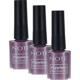 Note Cosmetics Nail Flawless Oje 85 Pure Violet, Mor (3 paketi)