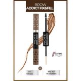 Note Cosmetics NOTE Brow Addict Fix&Fill 01 Kaş Farı&Maskarası 2'si 1 Arada Renk 001 Uzun Süre Kalıcı Özellik