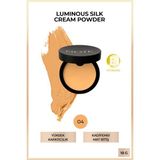 Note Cosmetics NOTE Luminous Silk Cream Powder 04 Sand Renkli Mat Bitişli Pudra Fondöten 10 g Yüksek Kapatıcılık