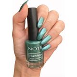 Note Cosmetics NOTE Nail Flawless Oje 112 Emerald - Sedefli Yeşil Renkli Hızlı Kuruyan Oje 12 ml