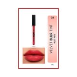 Note Cosmetics Velvet Blur Tint Kadife Bitişli Nemlendirici Mat Ruj - 04 Rust Red - Pembe