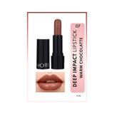 Note Cosmetique Deep Impact Lipstick Kremsi Dokulu Yarı Parlak Ruj 07 Warm Chocolatte - Kahverengi