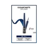 Note Cosmetique Elegant Matte Dipliner Waterproof Suya Dayanıklı - 03 Navy Blue - Mavi