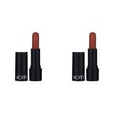 Note Deep Impact Lipstick 06 Cinnamon Kremsi Dokulu Yarı Parlak Ruj, Kahverengi 2li paket