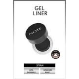 NOTE Gel Liner Mat Bitişli Waterproof Suya Dayanıklı Kalıcı Jel Eyeliner - Siyah