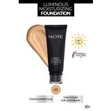 NOTE Luminous Moisturizing Spf 15 Nemlendirici Etkili Parlak Bitişli Fondöten - 03 Medium Beige