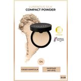NOTE Luminous Silk Compact Powder Mat Bitişli Toz Pudra - 04 Sand