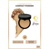NOTE Luminous Silk Compact Powder Mat Bitişli Toz Pudra - 06 Dark Honey