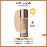 Note Matte Lock Foundation Fondöten 100 Sarı Alt Ton