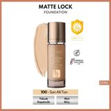 Note Matte Lock Foundation Fondöten 100 Sarı Alt Ton