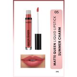NOTE Matte Queen Lipstick Kalıcı Mat Likit Ruj - 05 Summer Charm - Pembe