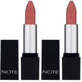 Note Mattever Lipstick 06 Sunset Party Yarı Mat Saten Bitişli Ruj, Pembe (2 paketi)