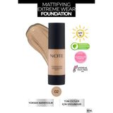 Note Mattifying Extreme Wear Mat Bitiş 02 Natural Beige Fondöten