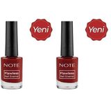 Note Nail Flawless Oje 101 Bright Red, Kırmızı (2 paketi)