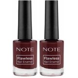 Note Nail Flawless Oje 107 Burgundy, Kırmızı 2li paket