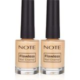 Note Nail Flawless Oje 22 Sunny Heart, Sarı (2 paketi)