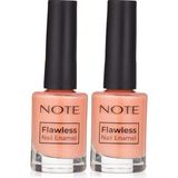 Note Nail Flawless Oje 24 Coral Line, Turuncu (2 paketi)