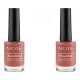 Note Nail Flawless Oje 66 Cinnamon, Pembe 2li paket