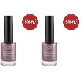 Note Nail Flawless Oje 86 Metallic Nude, Mor (2 paketi)