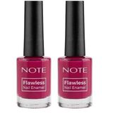 Note Nail Flawless Oje 89 Cashmere Red, Pembe (2 paketi)
