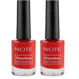 Note Nail Flawless Oje 99 Crystal Red, Kırmızı (2 paketi)
