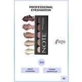 NOTE Professional Eyeshadow Mat Ve Işıltılı Toz Göz Far Paleti - 104 Glowing Nudes