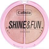 Note Shine Fun Face Duo 130 Shine Squad Allık Aydınlatıcı Paleti - Çok Renkli