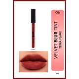 NOTE Velvet Blur Tint Kadife Bitişli Nemlendirici Mat Ruj - 06 Terra Flame - Kırmızı
